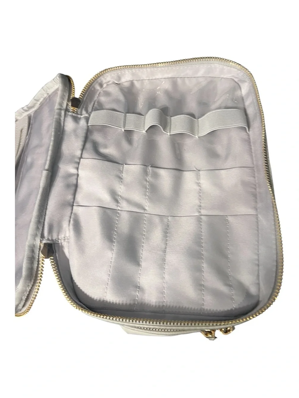 NEW WITH TAGS Trish McEvoy Dove Grey Luxury Travel Organization Set